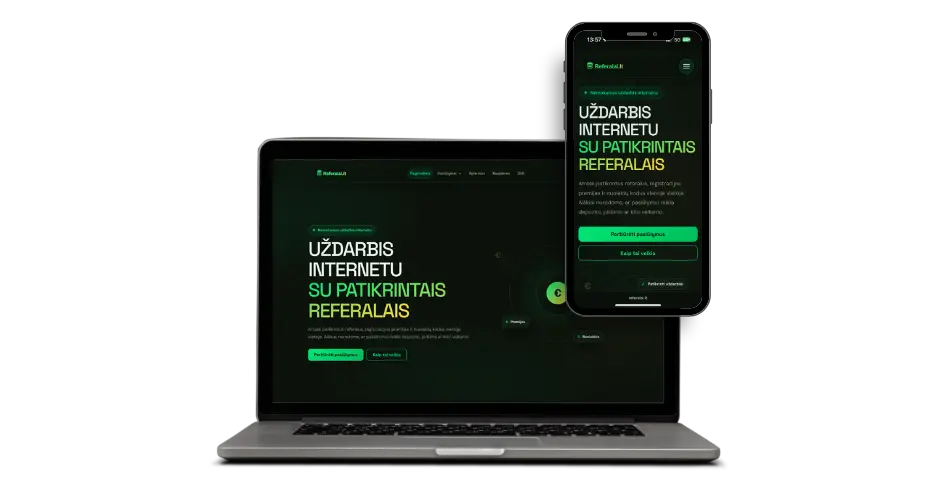 Referalai.lt svetainė